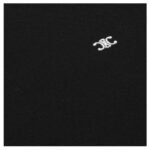 CELINE CLASSIC POLO SHIRT IN COTTON PIQUÉ BLACK-WHITE