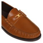 CELINE LUCO TRIOMPHE LOAFER IN POLISHED BULL TAN