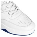 CELINE TRAINER CT 09 LOW LACE UP SNEAKER IN CALFSKIN AND MESH OPTIC WHITE-NAVY