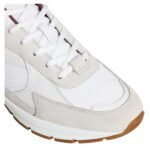 CELINE RUNNER CR 03 LOW LACE UP SNEAKER in MESH SUEDE CALFSKIN AND PERFORATED CALFSKIN