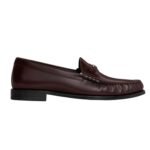 CELINE LUCO TRIOMPHE LOAFER IN POLISHED BULL BLACK-OPTIC WHITE