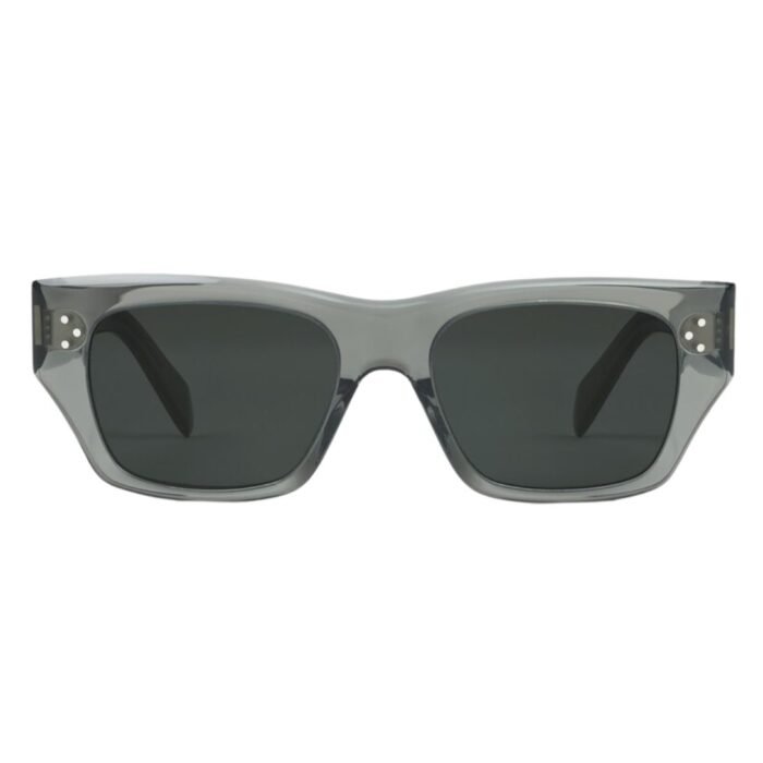CELINE BLACK FRAME 55 SUNGLASSES IN ACETATE CARAMEL TRANSPARENT KHAKI