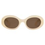 CELINE TRIOMPHE 01 SUNGLASSES IN ACETATE IVORY