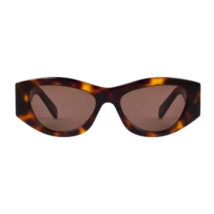 CELINE TRIOMPHE 15 SUNGLASSES IN ACETATE DARK HAVANA