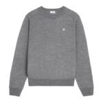 CELINE TRIOMPHE CREW NECK SWEATER IN WOOL NAVY